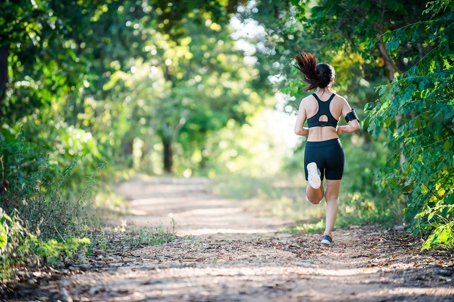 donna che correre
